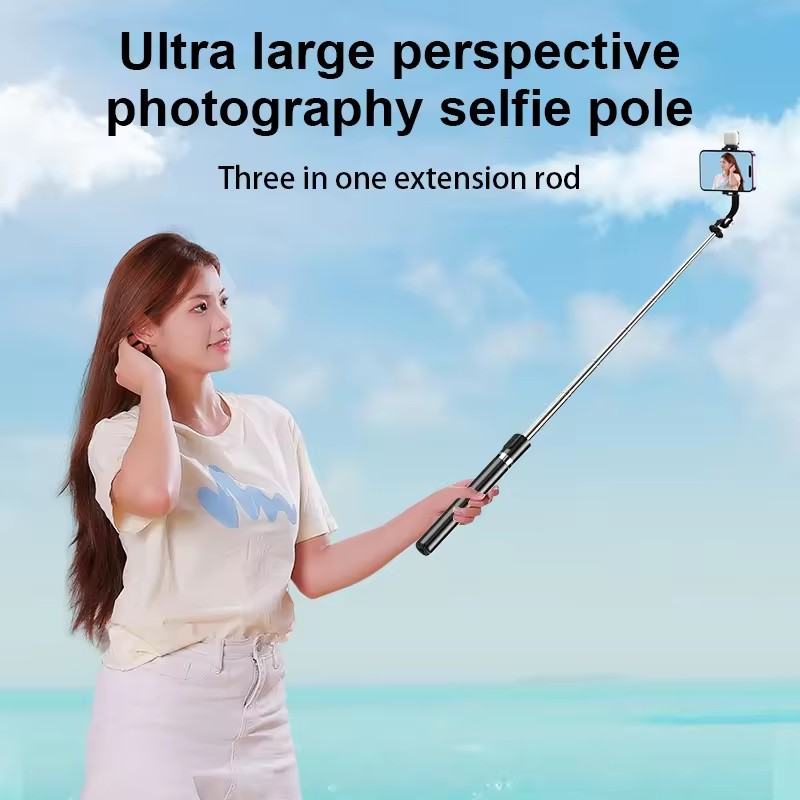 100 de bucati de Selfie stick-ul pentru telefonul mobil se extinde cu 1 metru cu o telecomandă